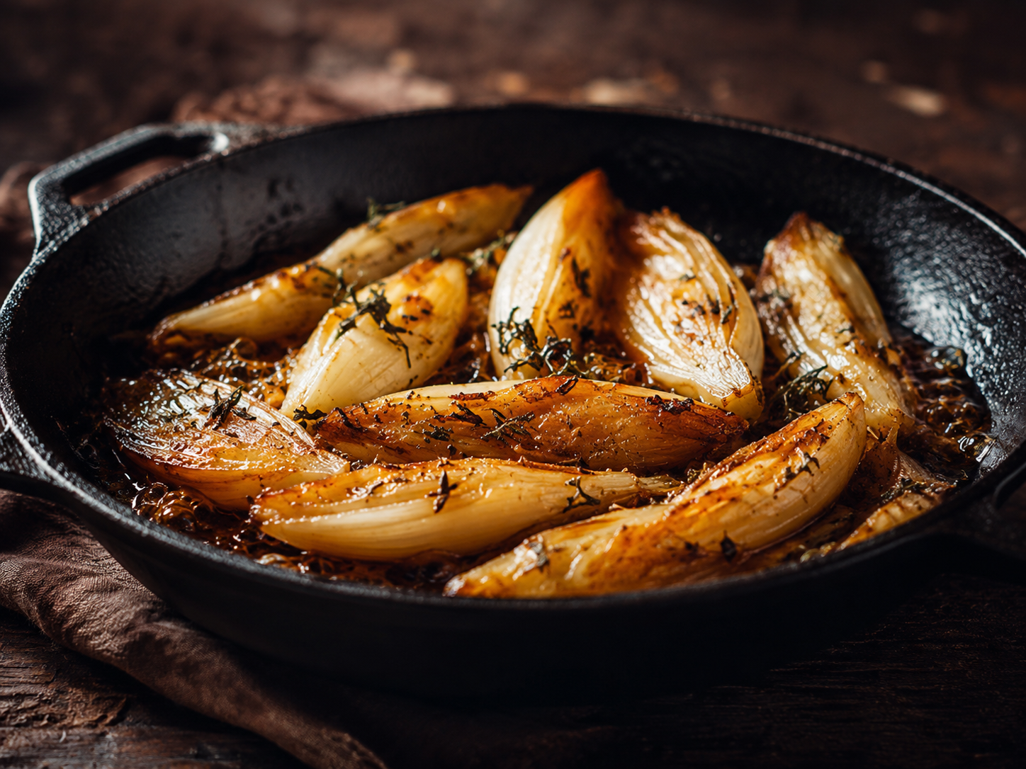 Recette des endives braisées miel et oignons